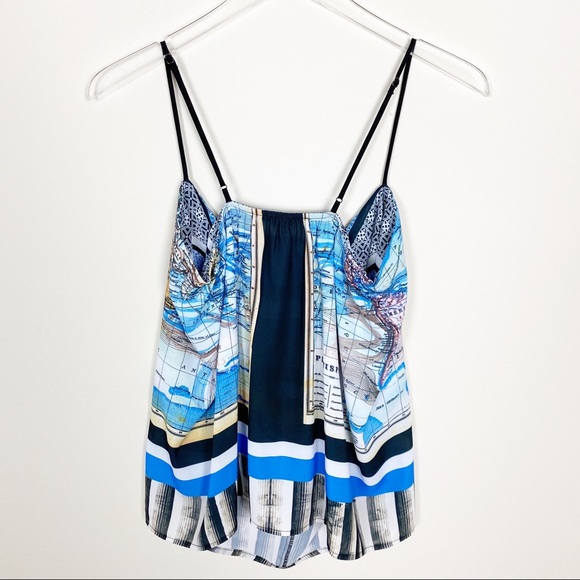 Clover Canyon Ancient world map tank top - Picture 3 of 5